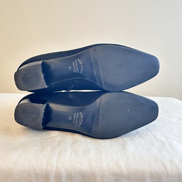 French Sole FS/NY Eva Boots Women’s Size 6 Hand Made in Italian Suede Black Zip - Picture 12 of 16